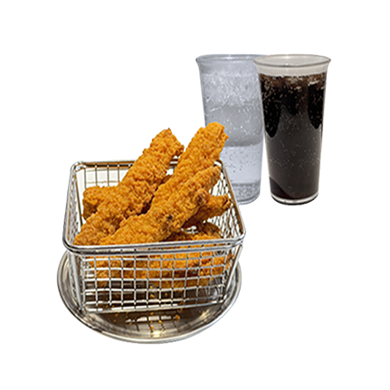 치킨텐더(8pcs)+탄산음료 1잔 (사이다 or 콜라)