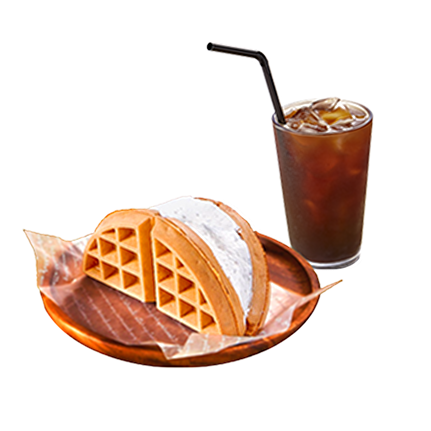 커피 + 와플